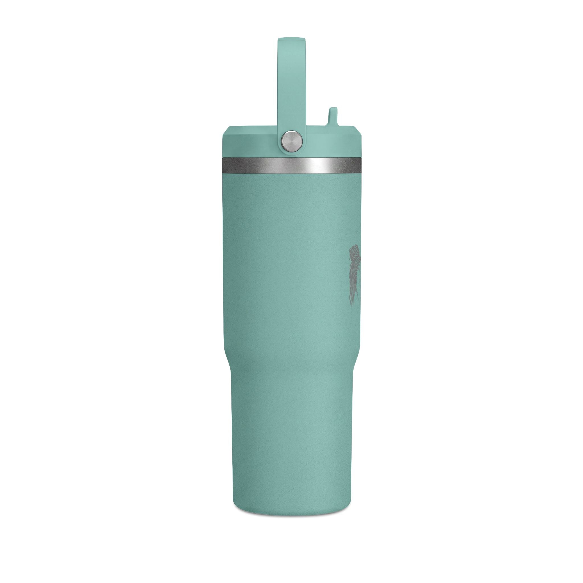 Nomad 32oz Insulated Tumbler — Travel Water Bottle with Handle (Minimalist Beige)