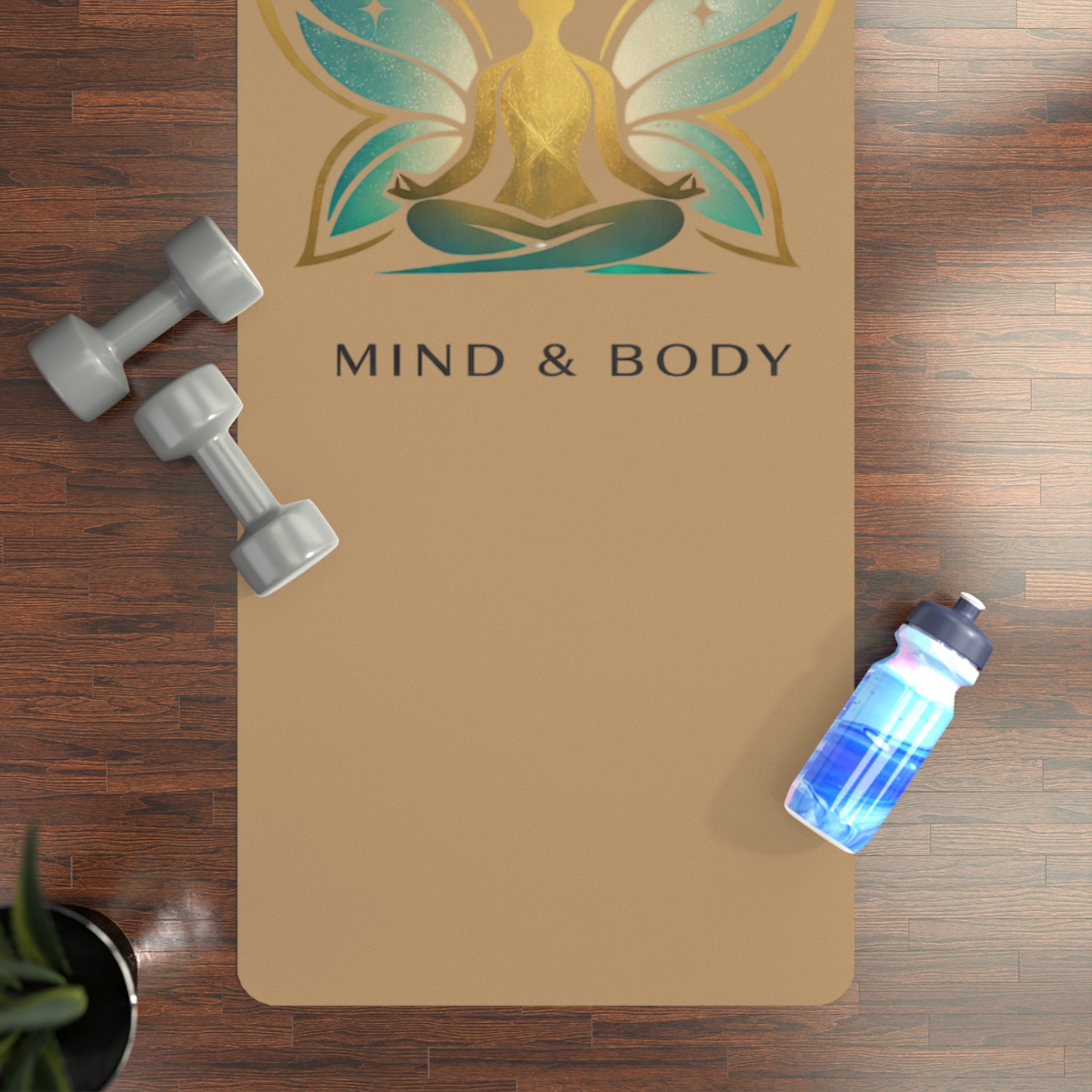 Apex Mind & Body Lotus Meditation Rubber Yoga Mat