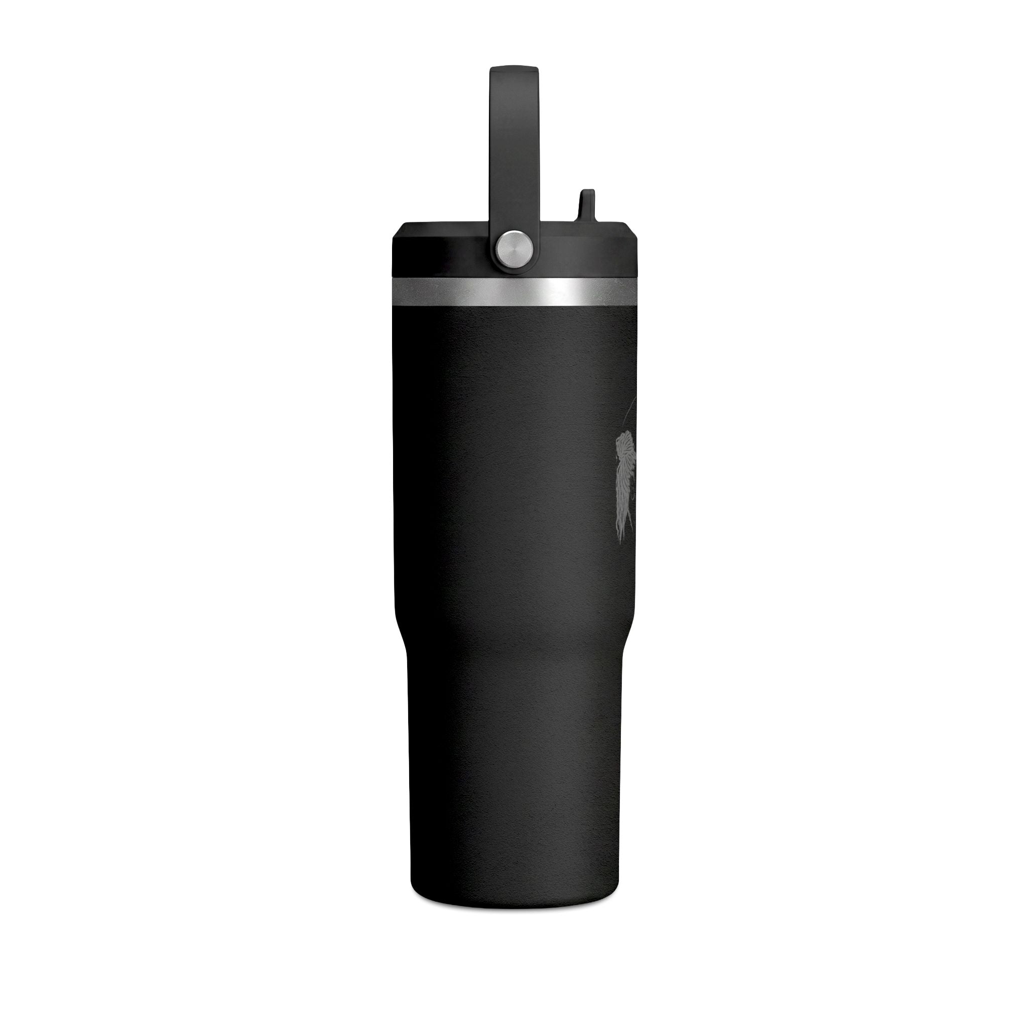 Nomad 32oz Insulated Tumbler — Travel Water Bottle with Handle (Minimalist Beige)