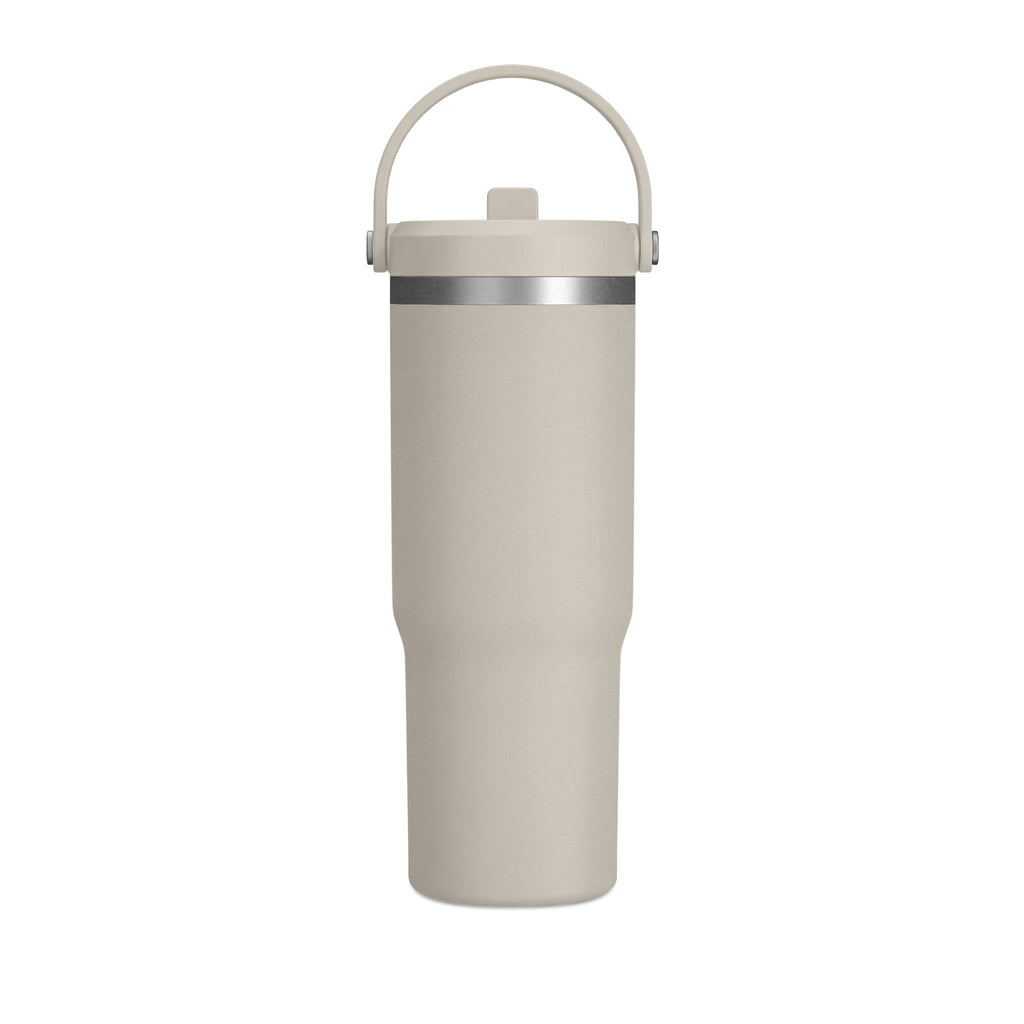 Nomad 32oz Insulated Tumbler — Travel Water Bottle with Handle (Minimalist Beige)