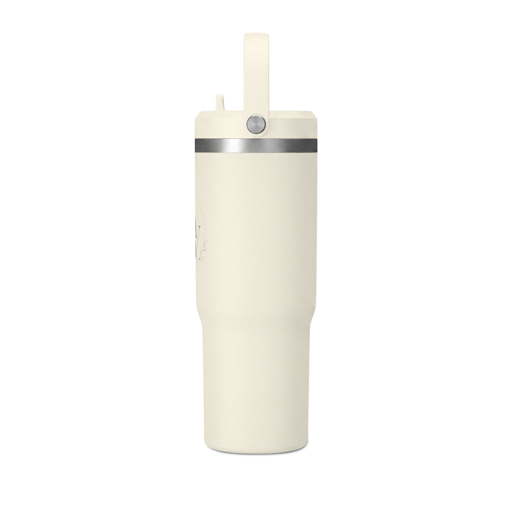 Nomad 32oz Insulated Tumbler — Travel Water Bottle with Handle (Minimalist Beige)