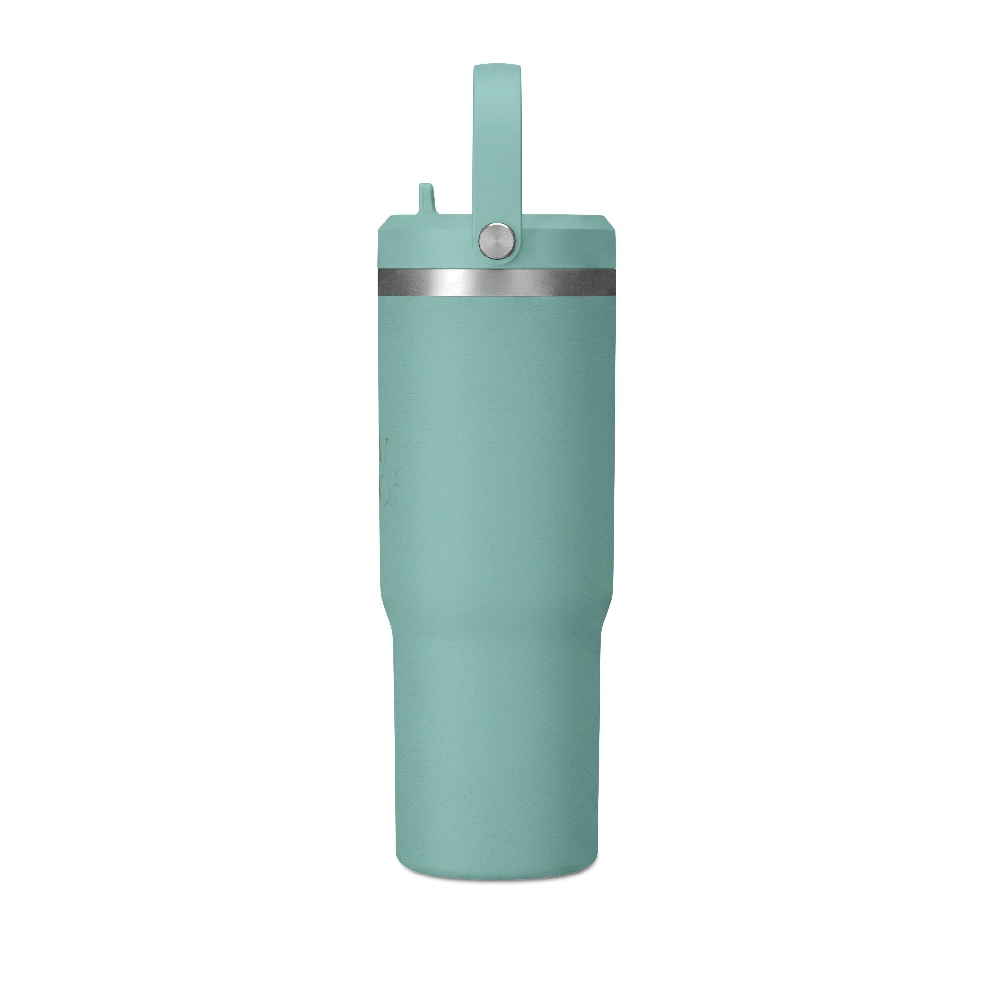 Nomad 32oz Insulated Tumbler — Travel Water Bottle with Handle (Minimalist Beige)