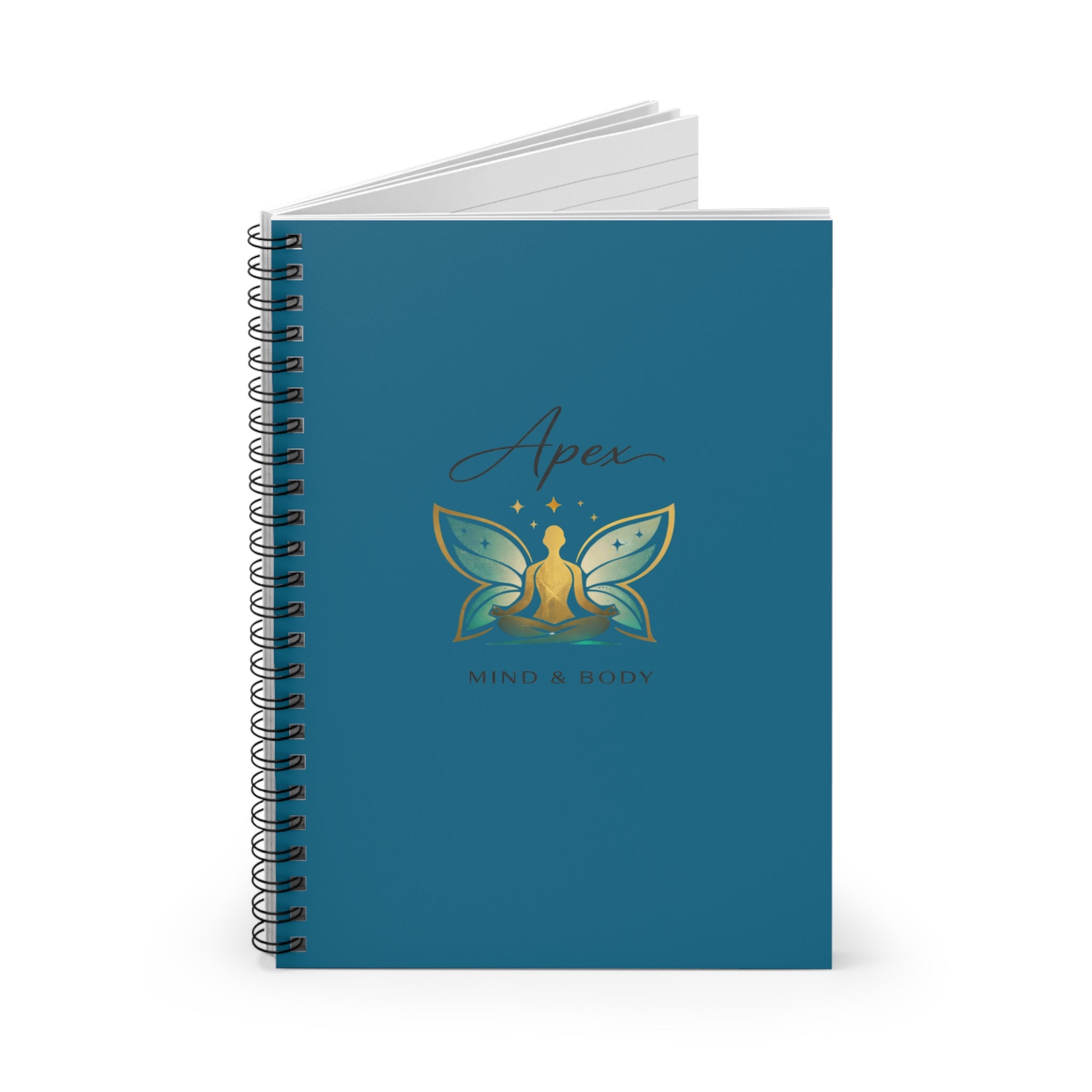 Apex Mind & Body Spiral Notebook — Guided Yoga & Meditation Journal