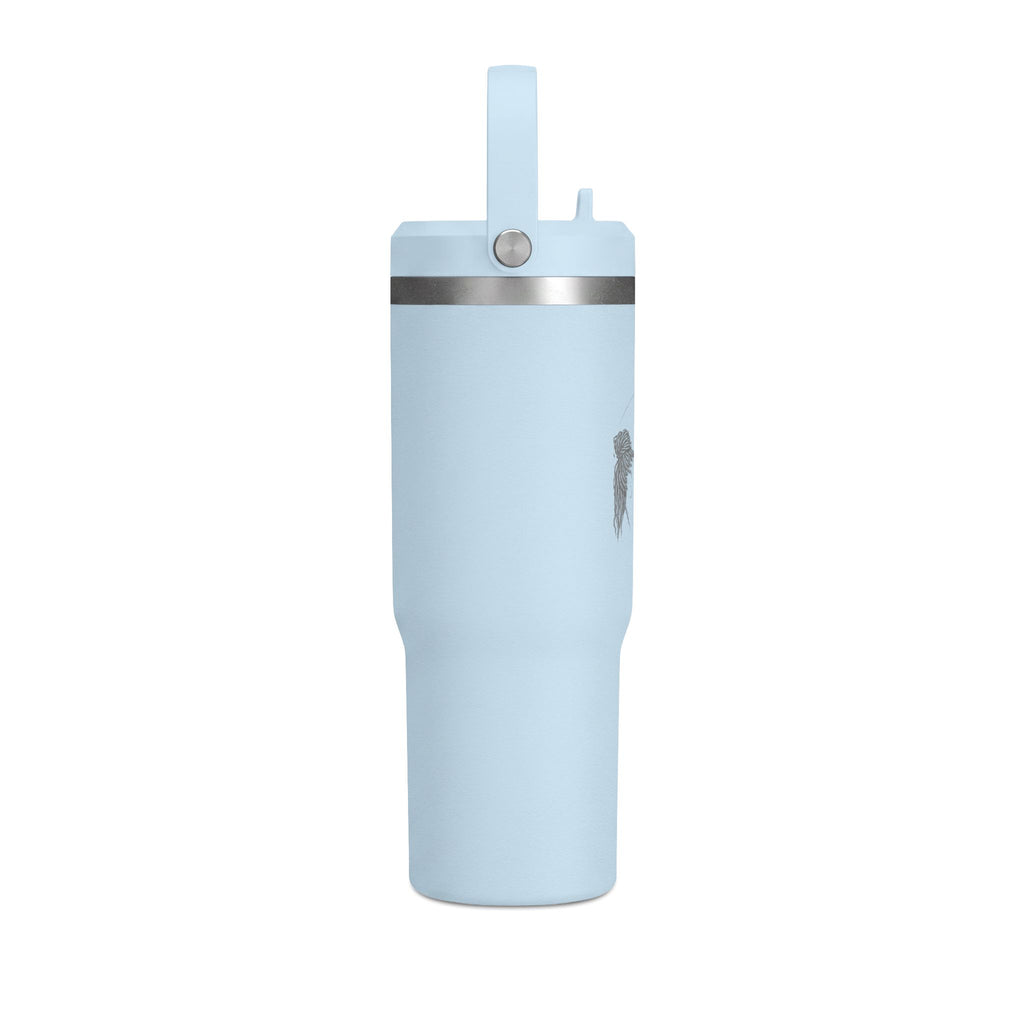 Nomad 32oz Insulated Tumbler — Travel Water Bottle with Handle (Minimalist Beige)