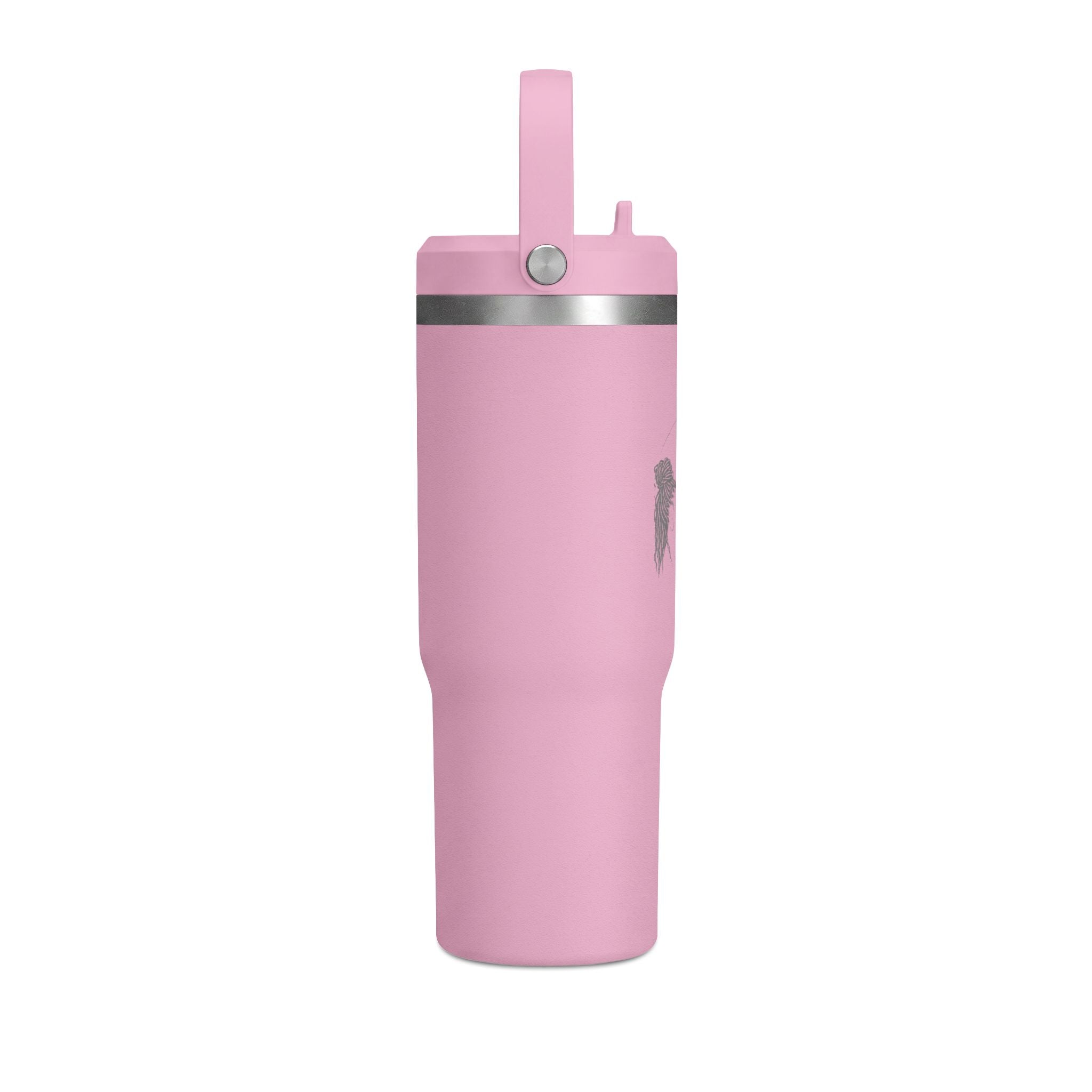 Nomad 32oz Insulated Tumbler — Travel Water Bottle with Handle (Minimalist Beige)